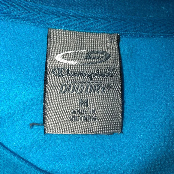 5/$25
Champion Duo Dry Sweatshirt M Turquoise Long High Low Hem Soft Lightweigh - Picture 6 of 11